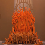 Really Bored Guy Creates Awesome "Game Of Thrones" Inspired Throne For His Rabbit With Carrots