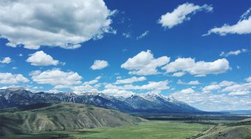 The mountains Matt overlooked after winning rock/paper/scissors for our bedrooms.